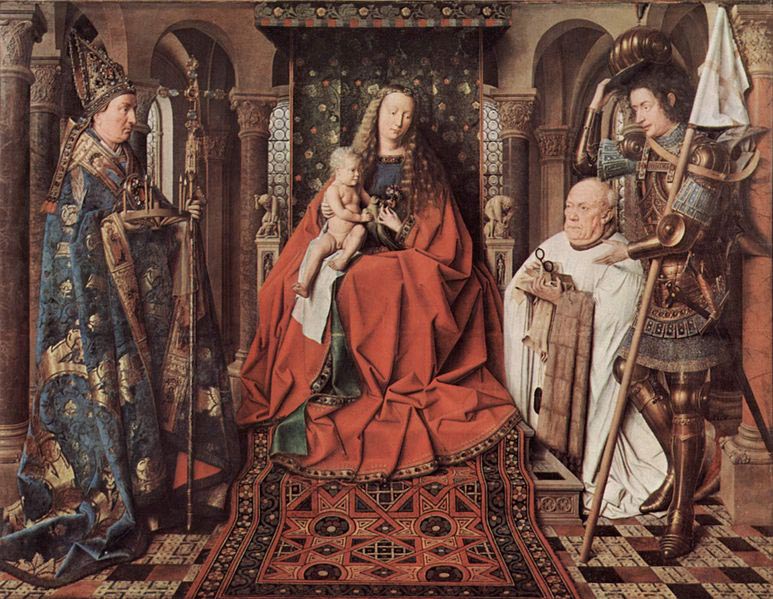 Madonna des Kanonikus Georg van der Paele, mit Hl. Domizian, dem Hl. Georg und dem Stifter Paele